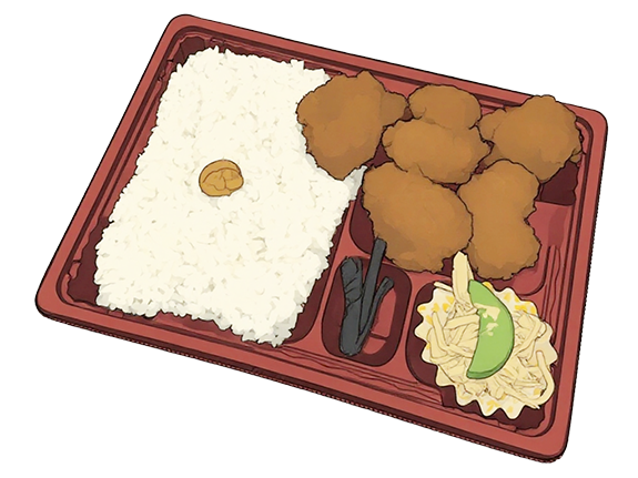 唐揚げ弁当 クロケッタ